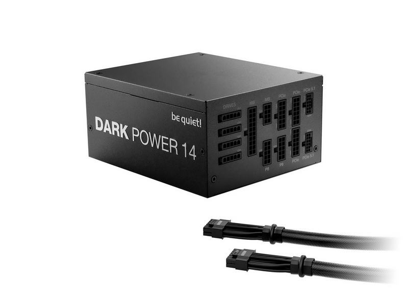 be quiet! Dark Power 14 Netzteile - 1200 Watt - 140 mm - ATX 3.1 - 80 Plus Titanium (bis zu 90% effektiv)