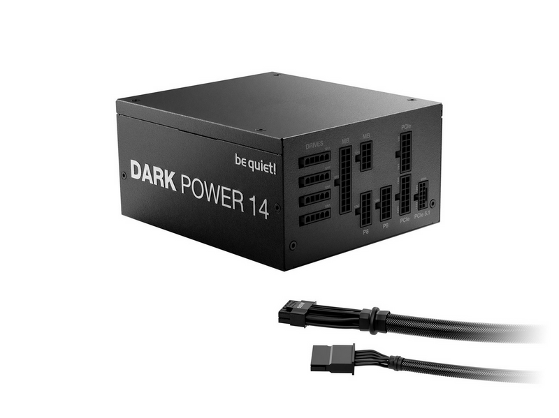 be quiet! Dark Power 14 Netzteile - 1000 Watt - 140 mm - ATX 3.1 - 80 Plus Titanium (bis zu 90% effektiv)