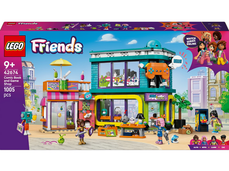 LEGO Friends 42674 Comic- und Spieleladen