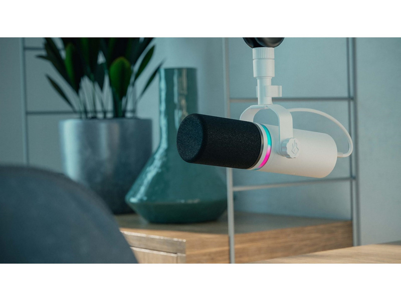 Beacn Mic – Dynamisches Broadcast-Mikrofon mit USB-C-Anschluss – Weiß