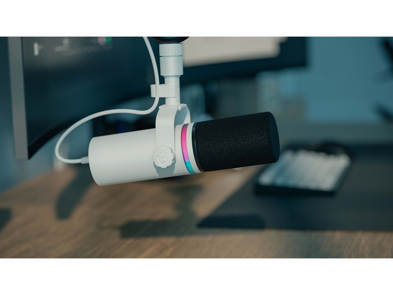 Beacn Mic – Dynamisches Broadcast-Mikrofon mit USB-C-Anschluss – Weiß