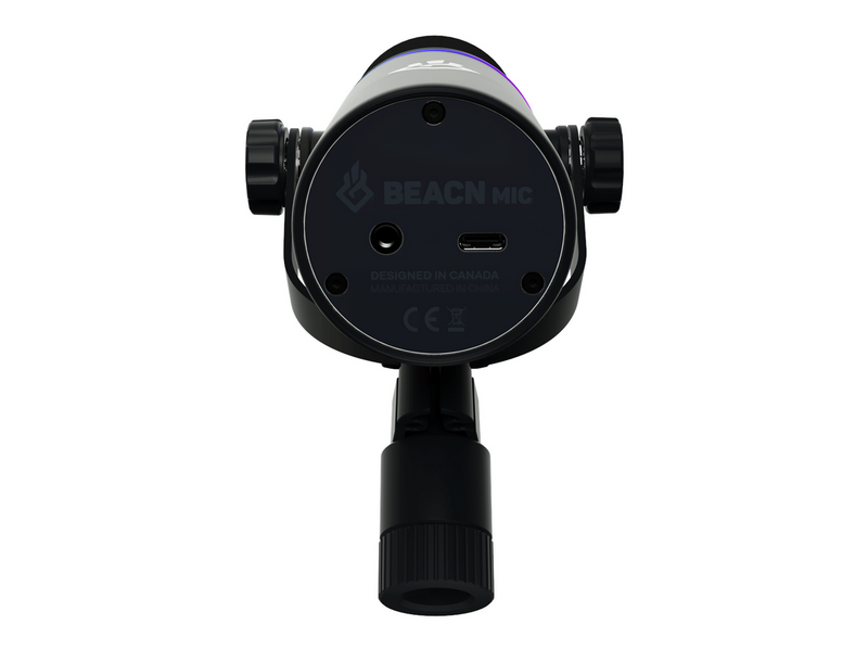 Beacn Mic – Dynamisches Broadcast-Mikrofon mit USB-C-Anschluss – Schwarz