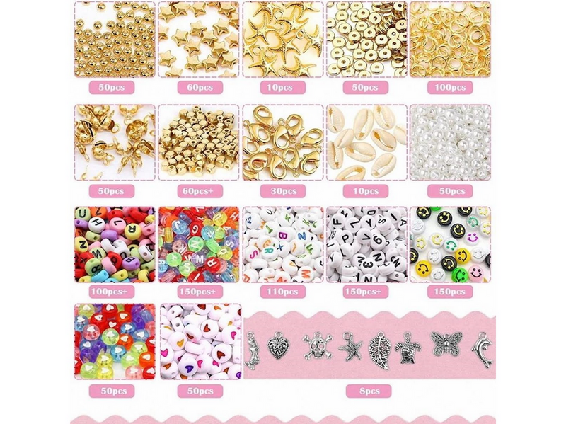 Pro Merkki Schmuckset - Heishi- & Charm-Perlen - 7000 Stk.