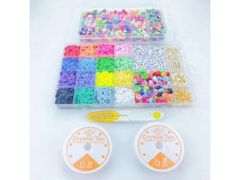 Pro Fimo Schmuckset - Heishi- & Charm-Perlen - 4500 Stk.