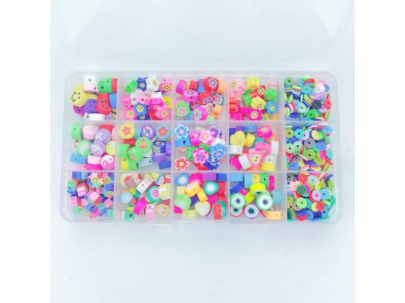 Pro Fimo Schmuckset - Heishi- & Charm-Perlen - 4500 Stk.