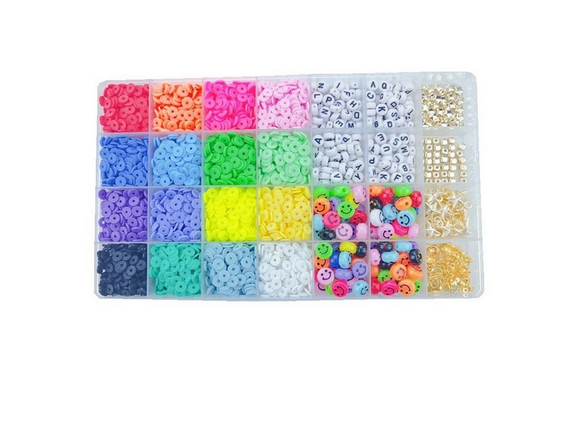 Pro Fimo Schmuckset - Heishi- & Charm-Perlen - 4500 Stk.