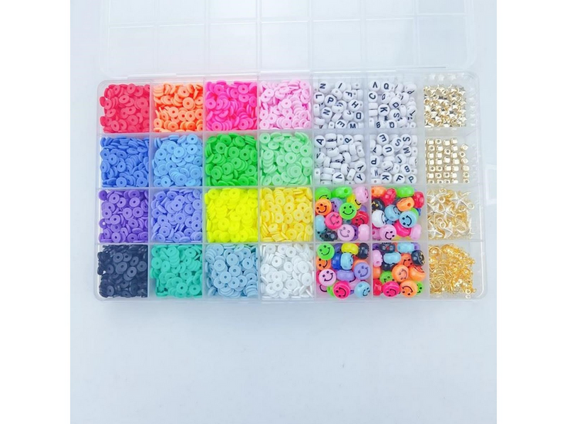 Pro Fimo Schmuckset - Heishi- & Charm-Perlen - 4500 Stk.