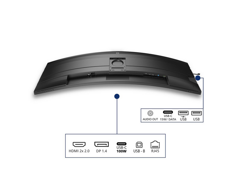49" Philips 49B2U5900C - 5120x1440 - 75Hz - VA - 100W USB-C - KVM switch