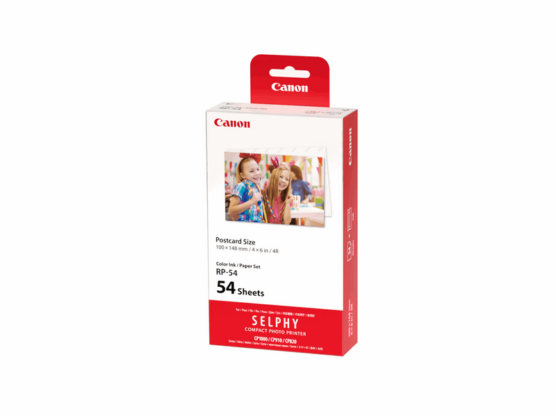 Canon RP-54 Color Ink Paper Set for Selphy