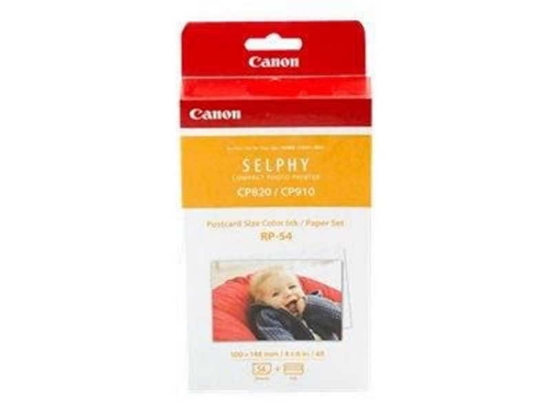 Canon RP-54 Color Ink Paper Set for Selphy