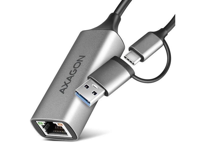 AXAGON Gigabit Ethernet Adapter USB-C+ USB-A