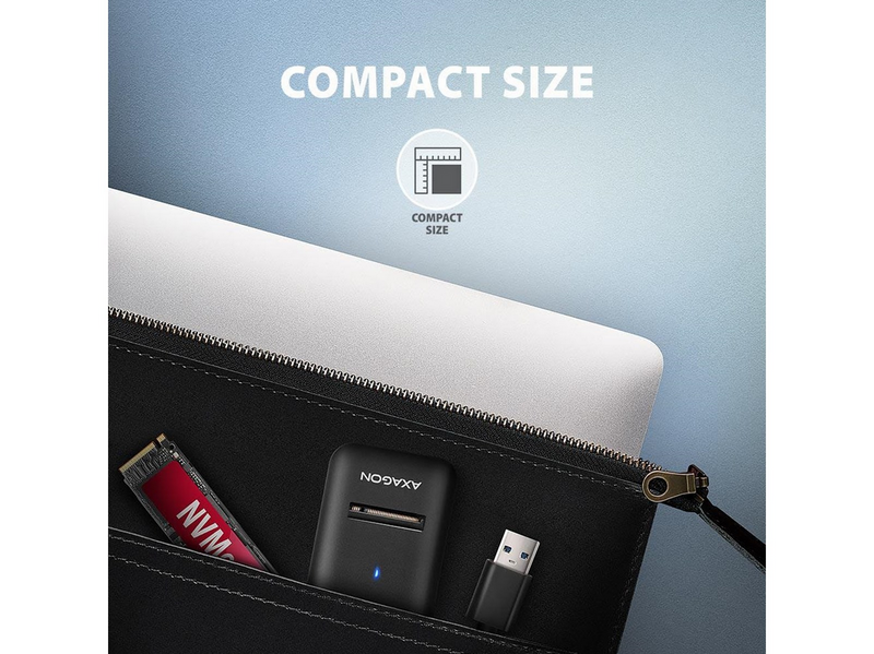AXAGON USB-A 10 Gbps M.2 Adapter for NVMe & SATA SSD