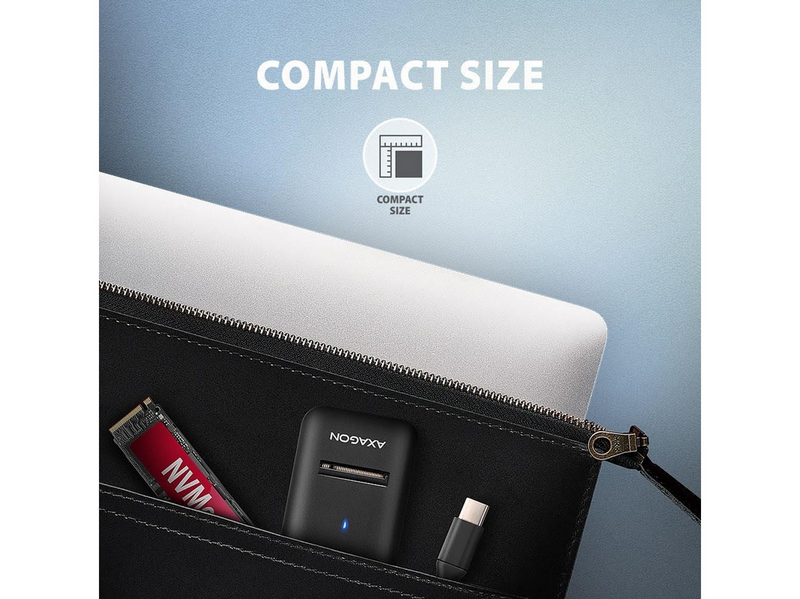 AXAGON USB-C 10 Gbps M.2 Adapter for NVMe & SATA SSD