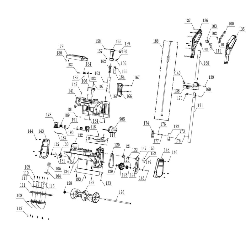 Einhell Akku-Schneefräse GE-ST 36/40 Li E-Solo (3417011)