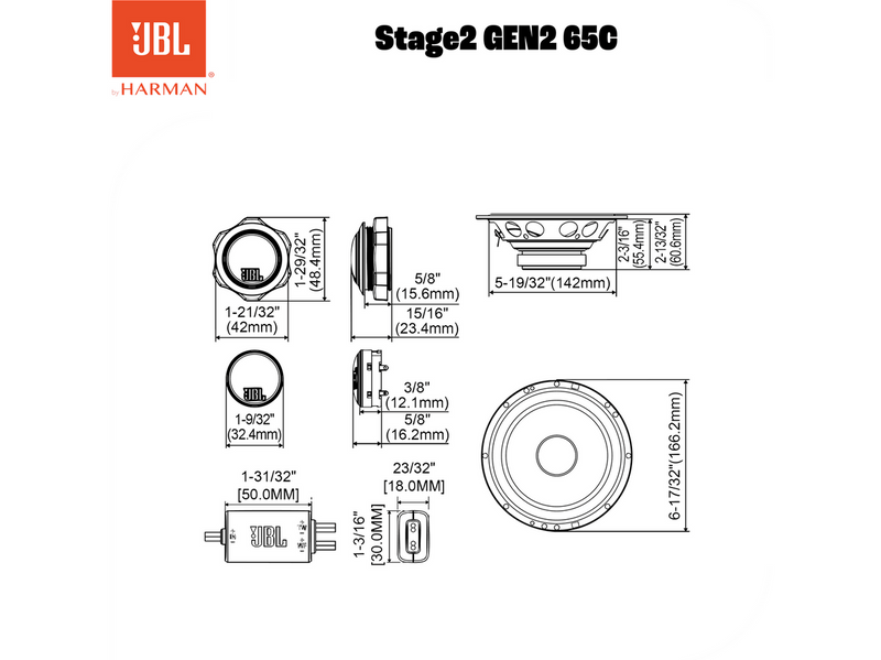 JBL STAGE2 GEN2 65C