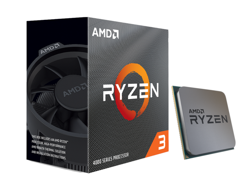 AMD Ryzen 3 4100 Wraith Stealth CPU - 4 Kerne - 3.8 GHz - AMD AM4 - AMD Boxed (mit Kühler)