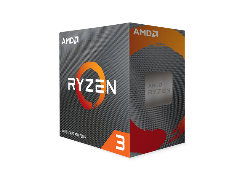AMD Ryzen 3 4100 Wraith Stealth CPU - 4 Kerne - 3.8 GHz - AMD AM4 - AMD Boxed (mit Kühler)