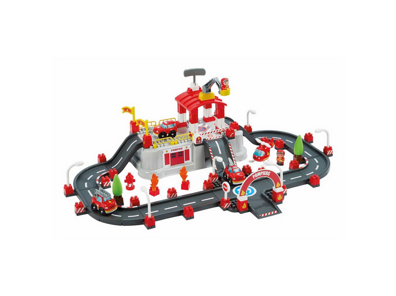Abrick Ecoiffier Building Set - Fire Brigade Play - 117 pcs