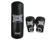 ASG Boksesæt Junior 18 kg. - Sort/Hvid