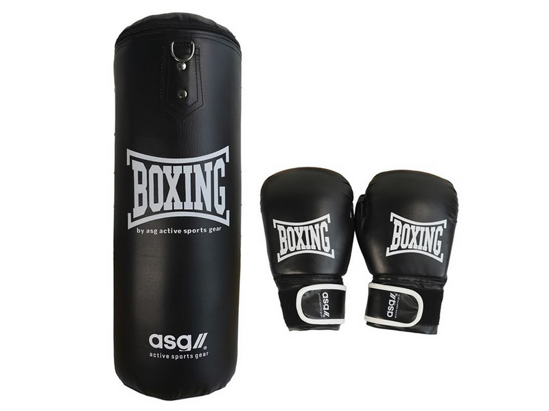 ASG Boksesæt Junior 18 kg. - Sort/Hvid