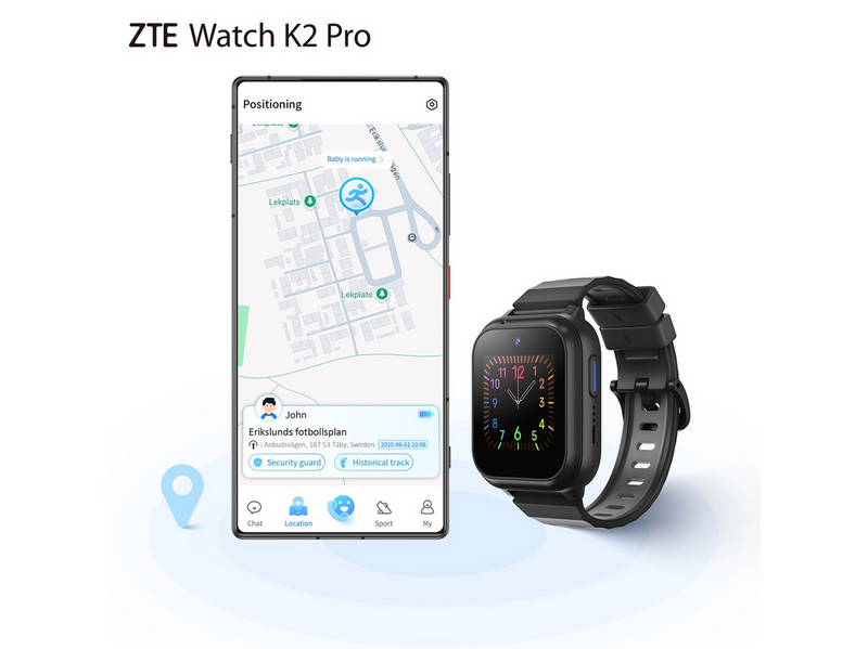 ZTE Kids Watch K2 Pro Black