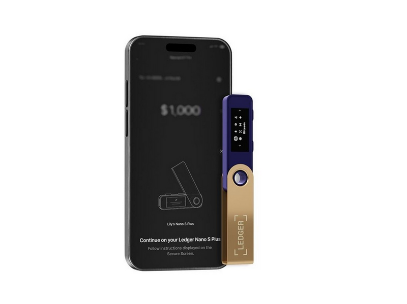 Ledger Nano S Plus Ferro Fuchsia Crypto Hardware Wallet