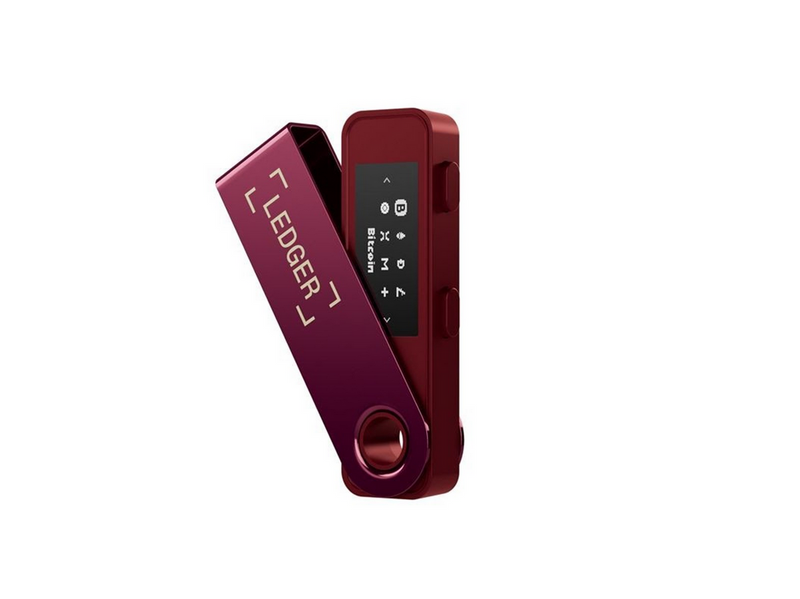 Ledger Nano S Plus Crimson Magenta Crypto Hardware Wallet