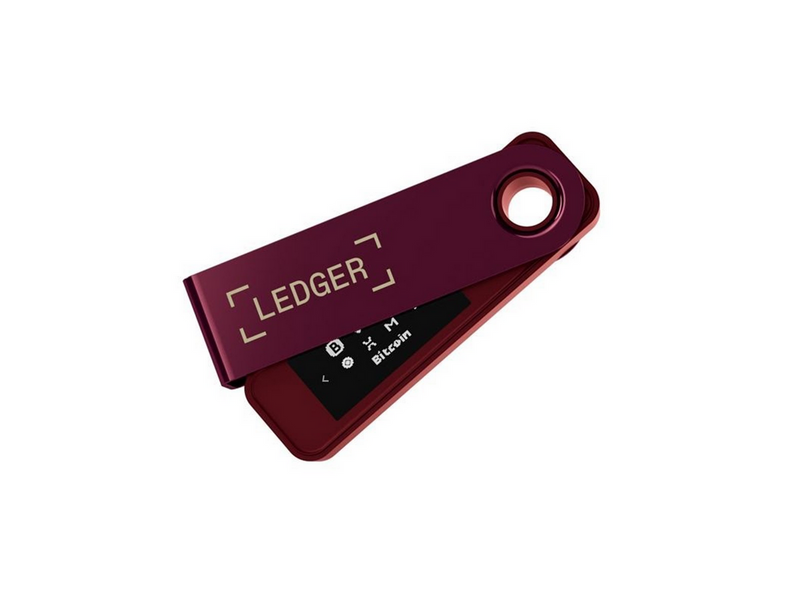 Ledger Nano S Plus Crimson Magenta Crypto Hardware Wallet