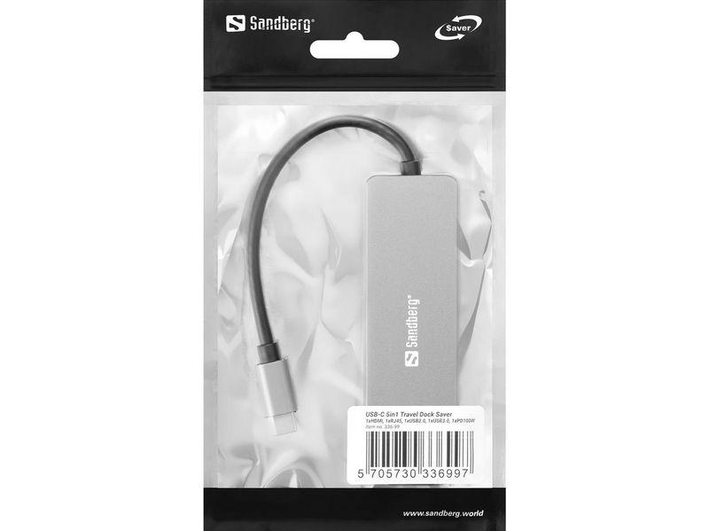 Sandberg USB-C 5-in-1 Travel Dock