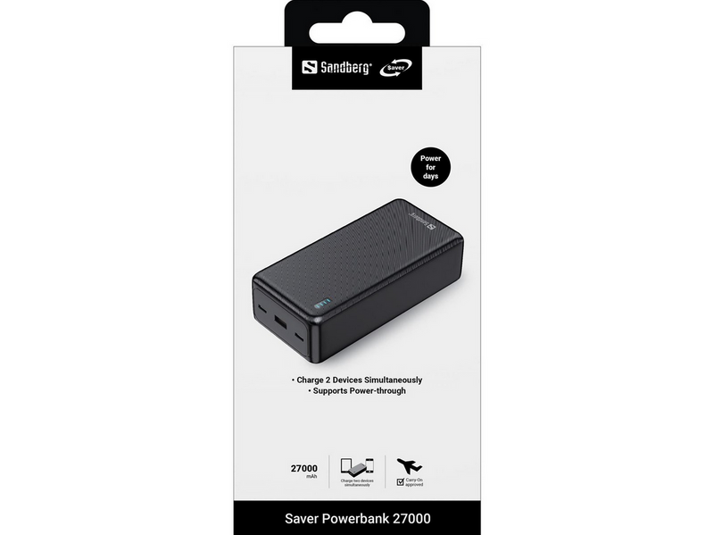 Sandberg Saver Powerbank 27000 mAh - 27000 mAh
