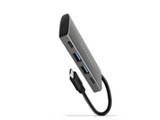 AXAGON Speedster 4 SuperSpeed USB-C 10 Gbps Hub with 4 USB Ports USB-Hubs - USB 3.2 - 4 - silber