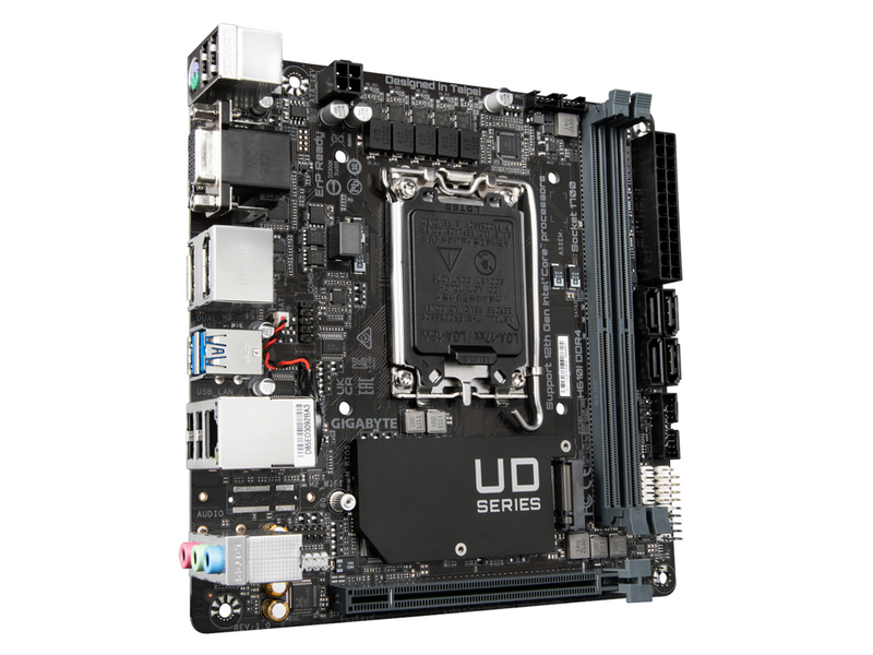 GIGABYTE H610I DDR4 Mainboard - Intel H610 - Intel LGA1700 socket - DDR4 RAM - Mini-ITX