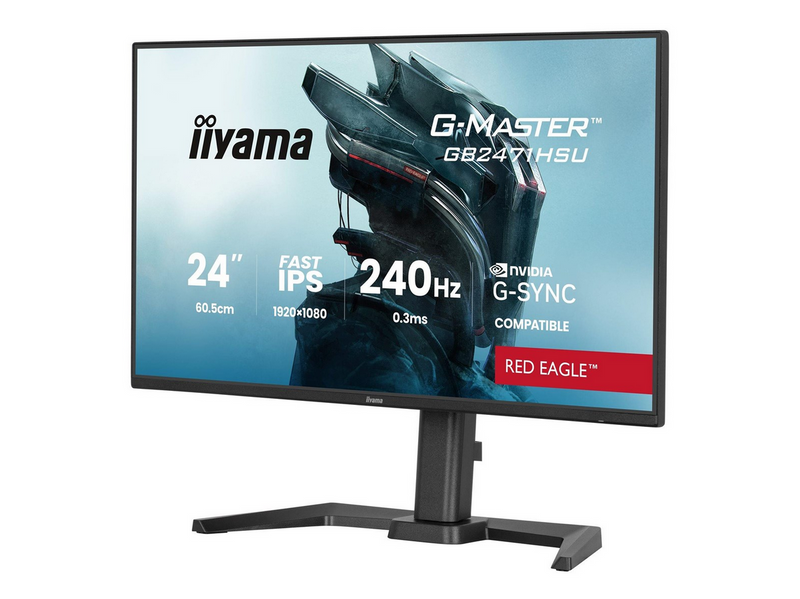 24" iiyama G-MASTER Red Eagle GB2471HSU-B1 - LED monitor - Full HD (1080p) - 24"