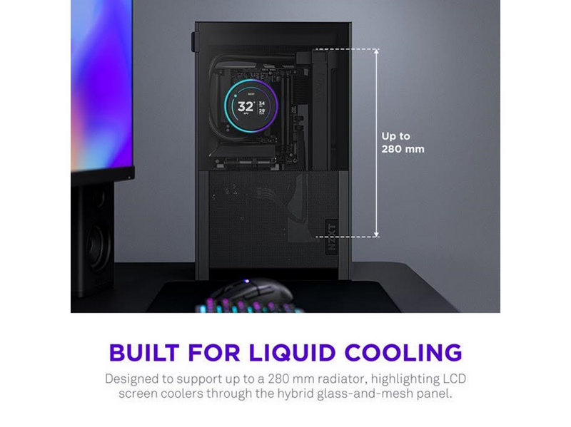 NZXT H2 Flow - Gehäuse - Minitower - Schwarz