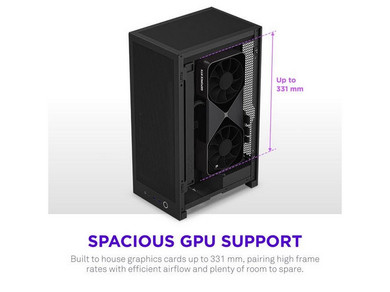 NZXT H2 Flow - Gehäuse - Minitower - Schwarz