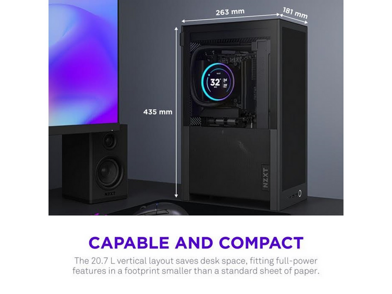 NZXT H2 Flow - Gehäuse - Minitower - Schwarz