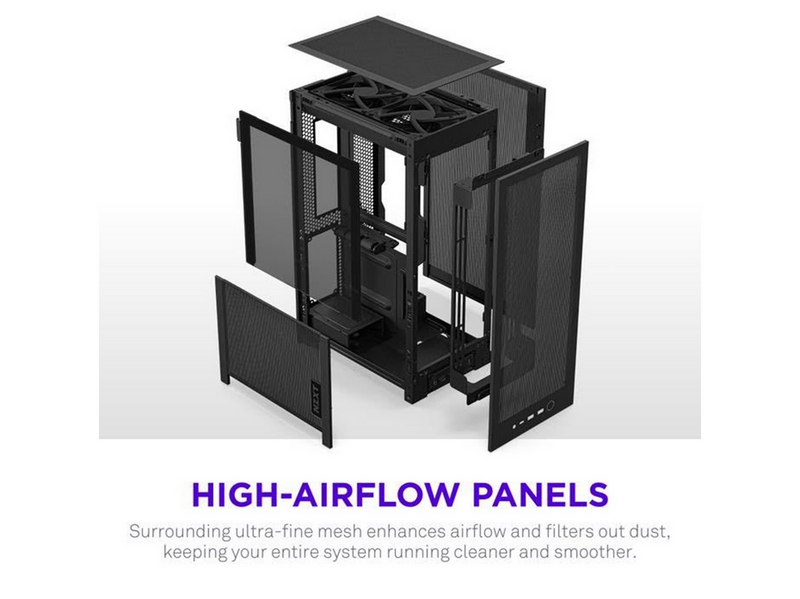 NZXT H2 Flow - Gehäuse - Minitower - Schwarz