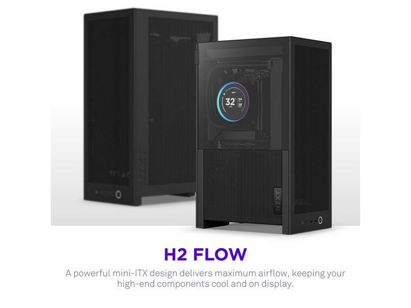 NZXT H2 Flow - Gehäuse - Minitower - Schwarz