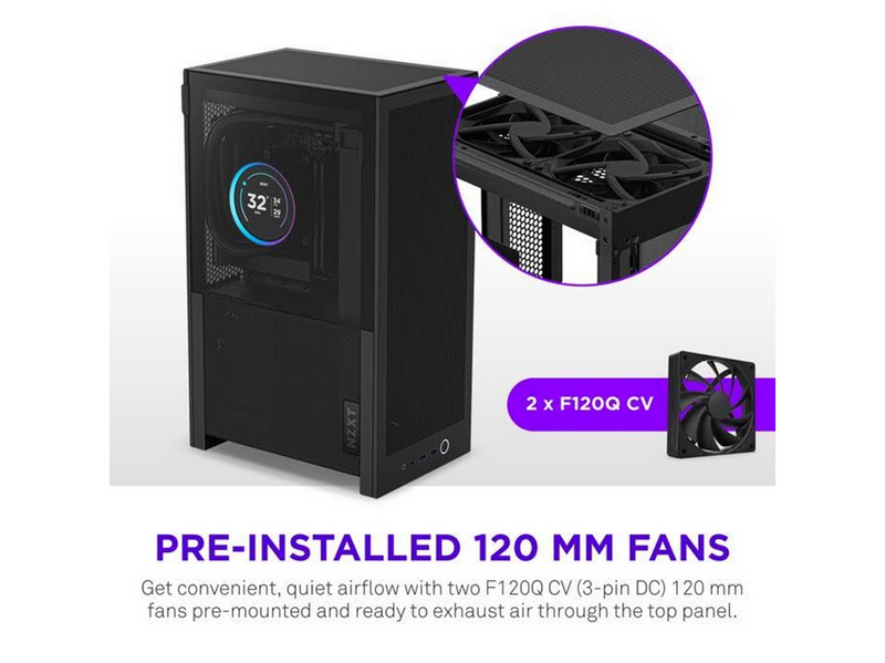 NZXT H2 Flow - Gehäuse - Minitower - Schwarz