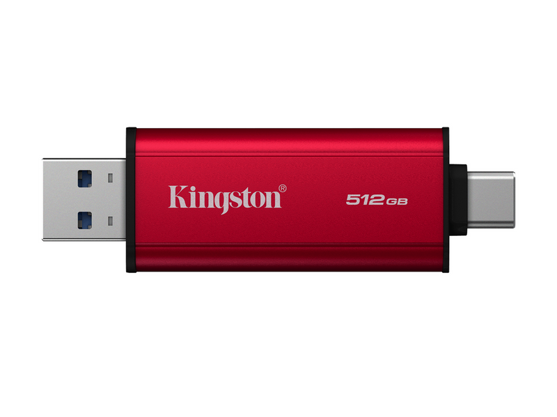Kingston Dual Portable SSD - 512GB - Extern SSD - Schwarz - USB 3.2 Gen 2