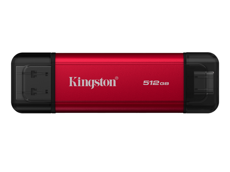 Kingston Dual Portable SSD - 512GB - Extern SSD - Schwarz - USB 3.2 Gen 2