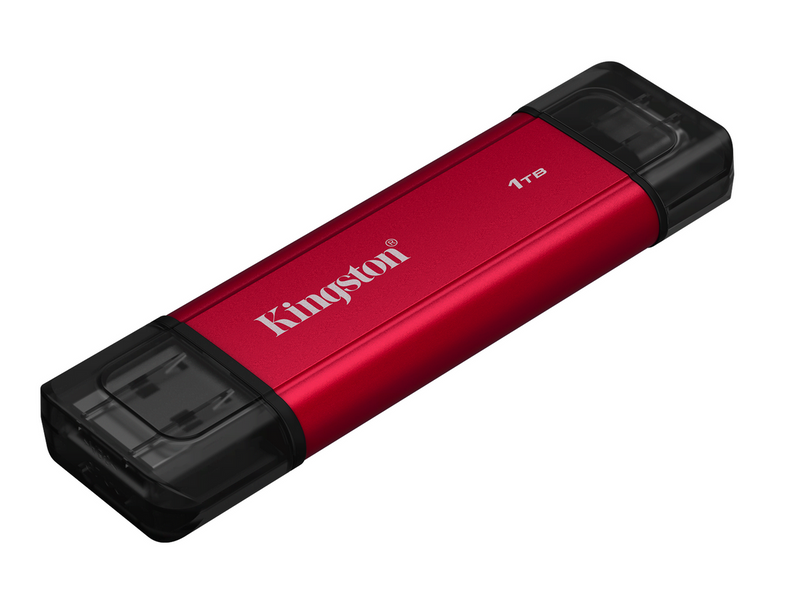 Kingston Dual Portable SSD - 1TB - Extern SSD - Schwarz - USB 3.2 Gen 2