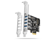 AXAGON SuperSpeed 4 × USB-A 5 Gbps External Ports PCIe Card