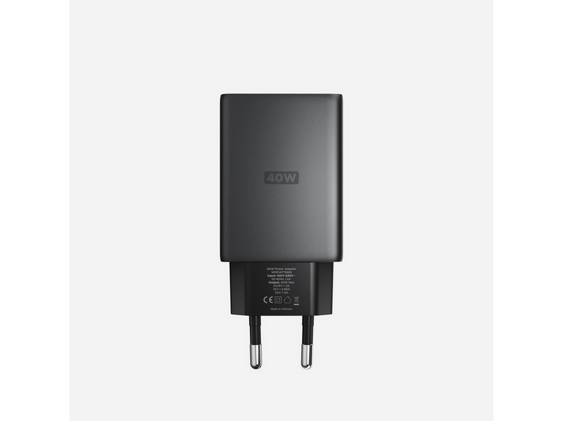 Nomad AC Adapter - 40W | Slim | Carbide | EU