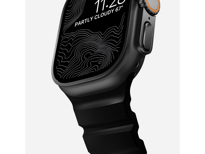 Nomad Rocky Point Band - 46mm/49mm | Carbon Black | Black Hardware
