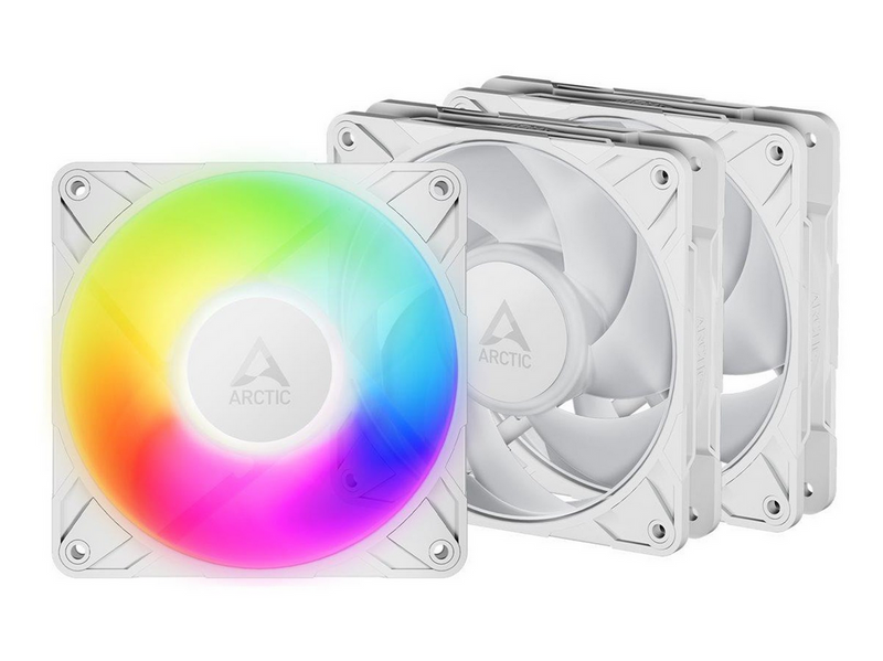 Arctic P12 Pro A-RGB - case fan - with cable splitter - Gehäuselüfter - 120mm - Weiß
