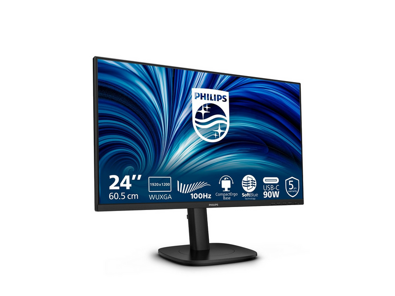 24" Philips 24B2U3301D - 1920x1200 - 100Hz - IPS - 90W USB-C