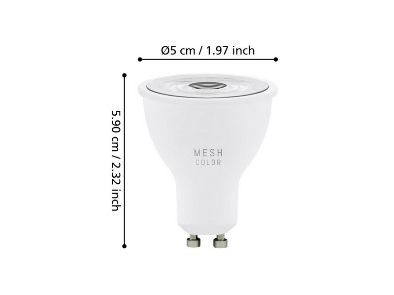 EGLO GU10 LED-Z MATTER RGB/CCT 4.9W 420lm opal 3-pack w/remote control