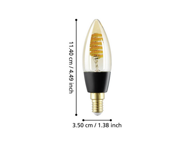 EGLO E14 LED-Z MATTER C35 CCT 4.9W 470lm amber