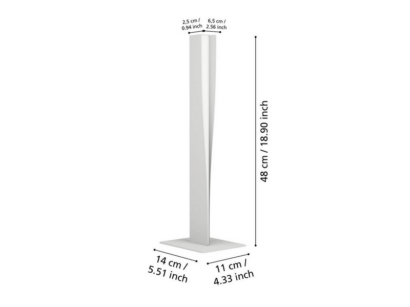 EGLO BOLOGNANO-Z MATTER table lamp H480 RGB/CCT 920lm light grey